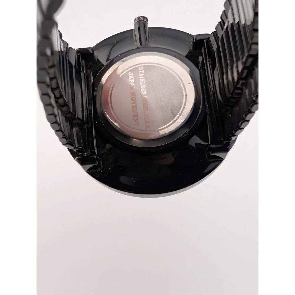 Cannes Watch Women 48mm Case Colorful Dial Black Stretch Band- New Battery‎